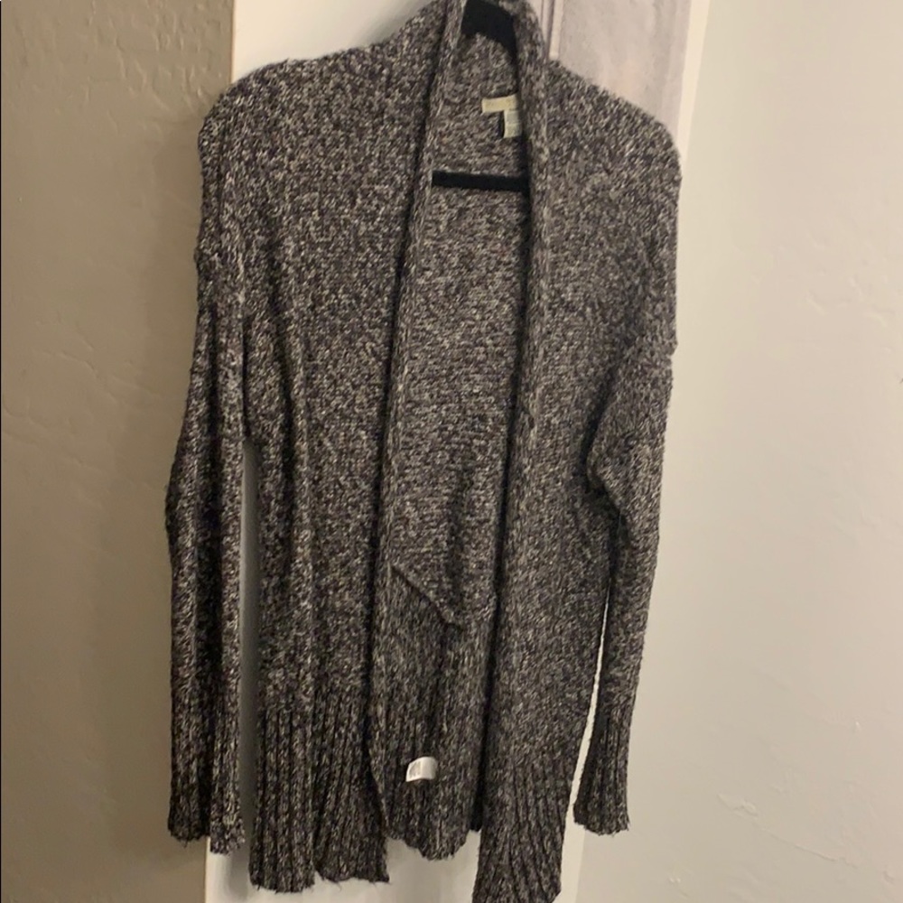 Soft Purple and White Cardigan